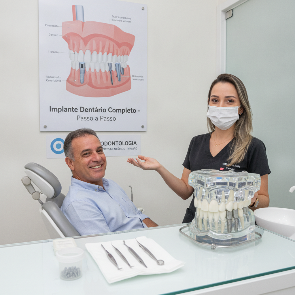 Implante Dentário Completo: Como Funciona em Viamão