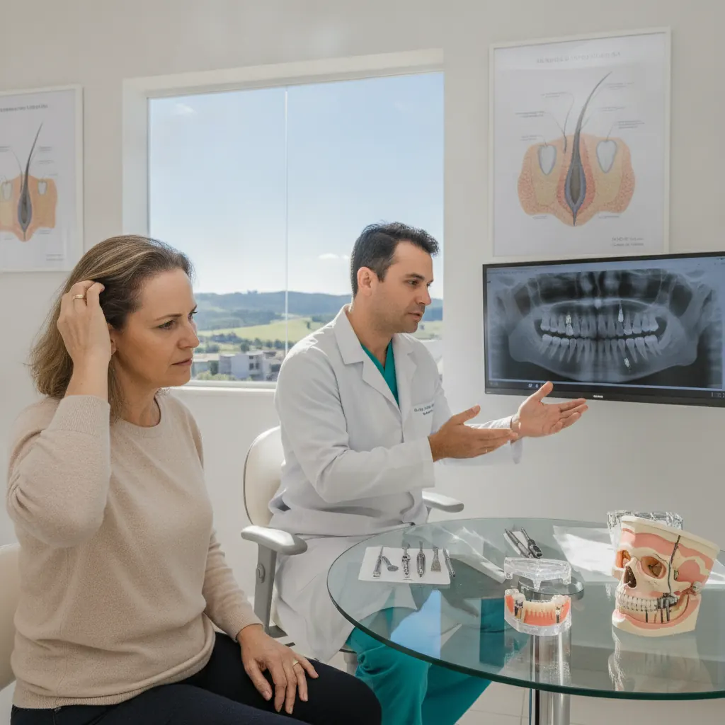 Implante Dentário e Queda de Cabelo: Existe Relação em Viamão?