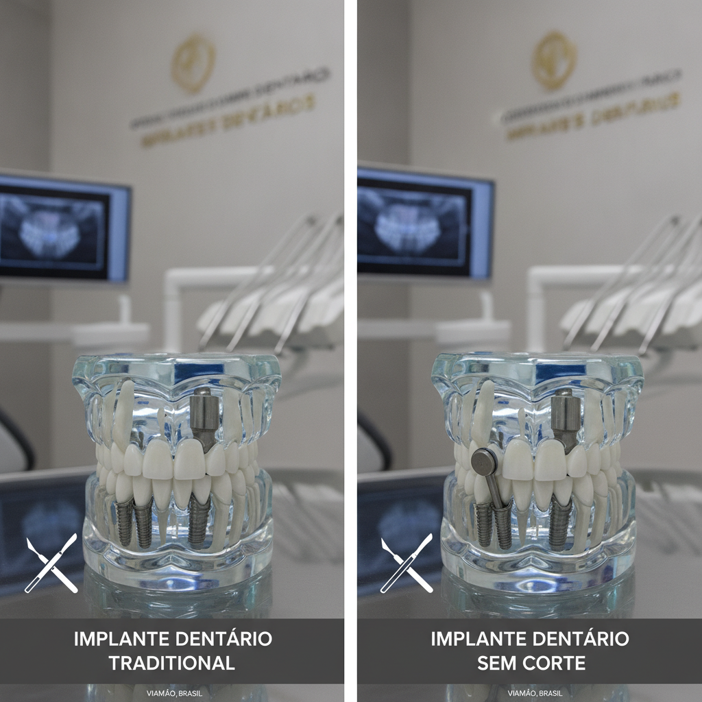 Implante Dentário Sem Corte em Viamão: Como Funciona