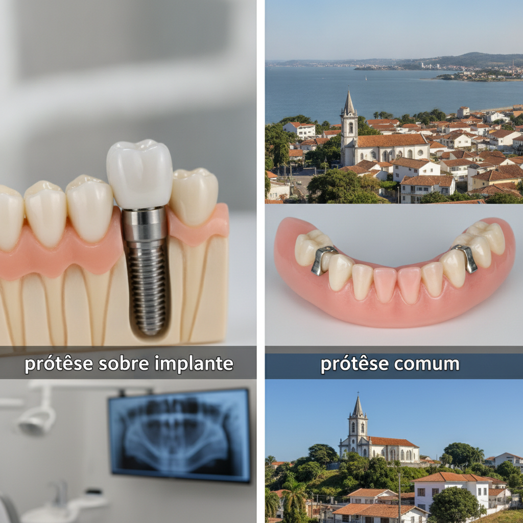Prótese sobre Implante em Viamão: Diferença para Prótese Comum
